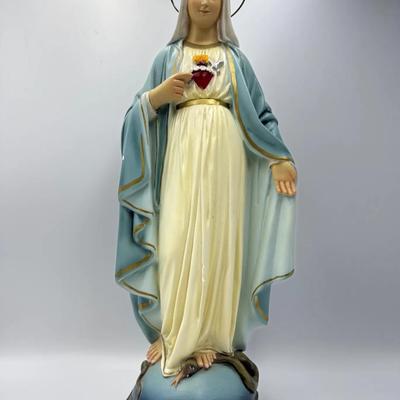 Immaculate Heart Of Mary Figure Statue Santa Teresita 