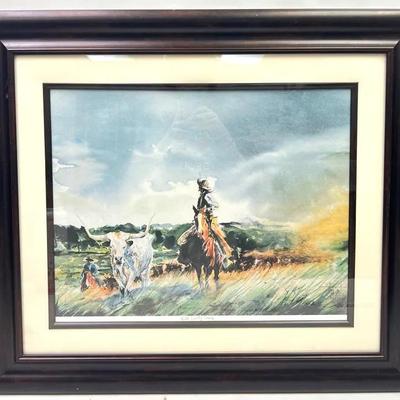 Buck Taylor Western Watercolor Print