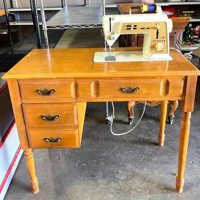 Vintage “Singer” Sewing Machine Desk