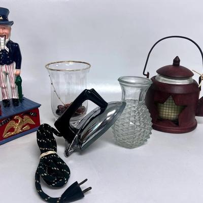 Uncle Sam Coin Bank, Vases and More