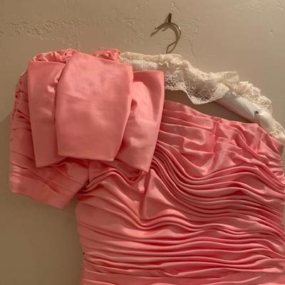 Pink Womens' Vintage Evening Dress