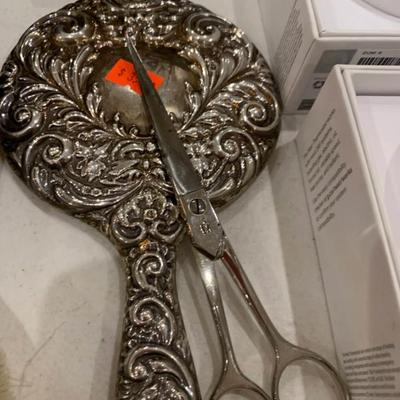 Antique Silverplated Vanity Set