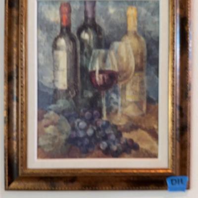 Wine Themed Wall Hanging 21 X 25