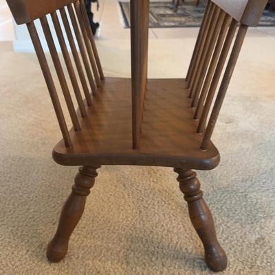 Wood Magazine Rack 14x9x16