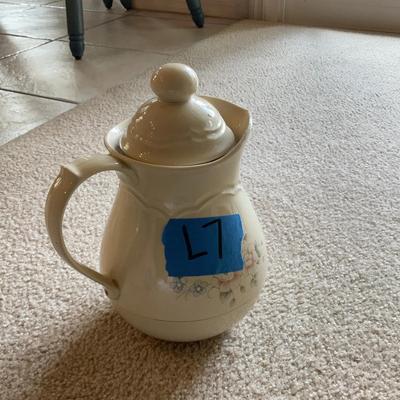 Flower design teapot