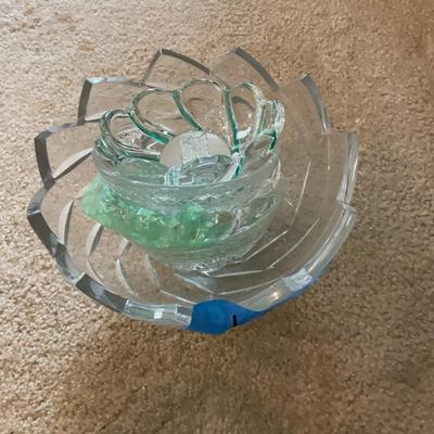 5 Decorated Glass Bowls