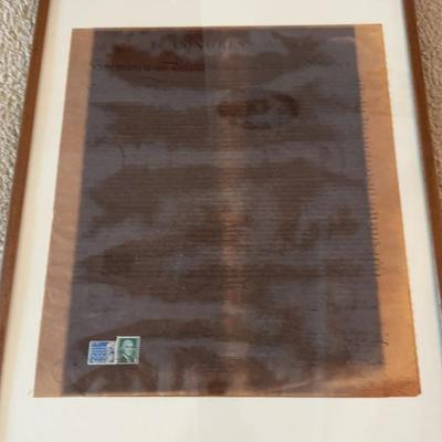 Declaration Of Independence Framed Print 17x21