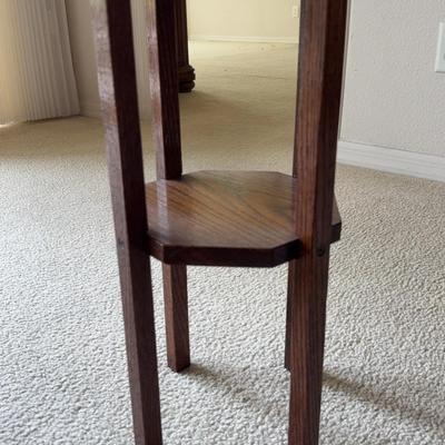 Small Wood Plant Stand  8x8x21