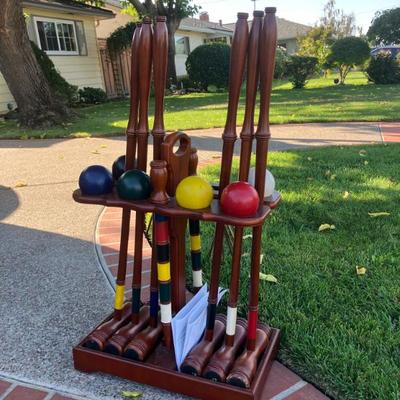 Beautiful croquet set