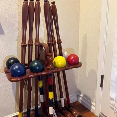 Beautiful croquet set