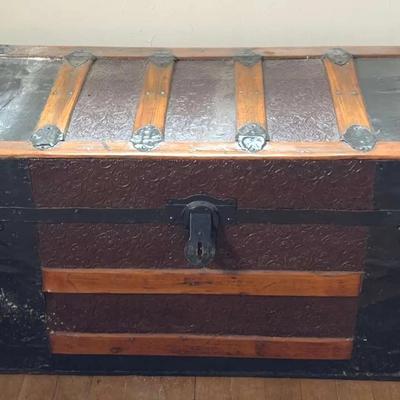 Vintage Wooden Trunk