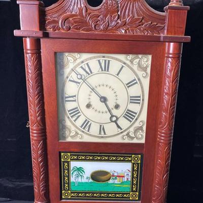 Vintage Pillar And Splat Clock 