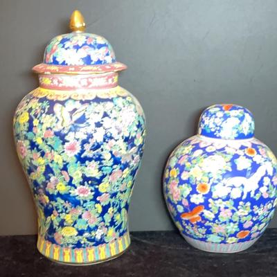 Large Chinese Inspired Ginger Jars