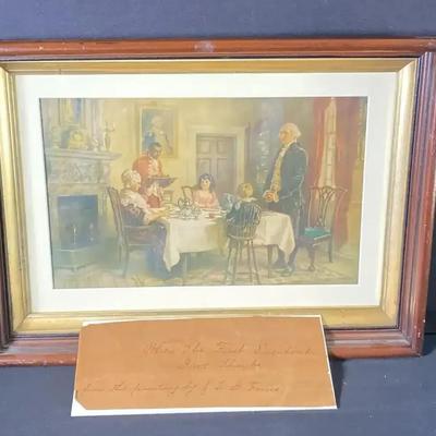Art - “When The First President Gave Thanks” 