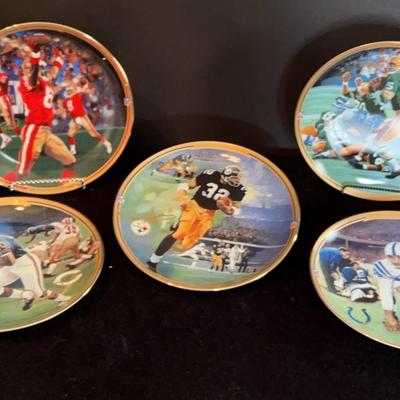 NFL Great Moments In Football Collector Plates