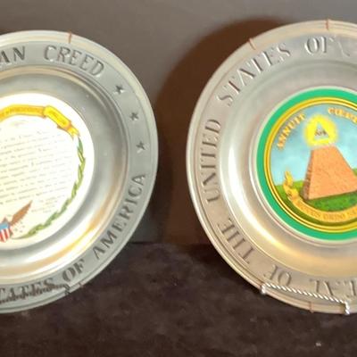 Pewter Collector Plates