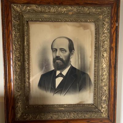 Framed Vintage Portrait  