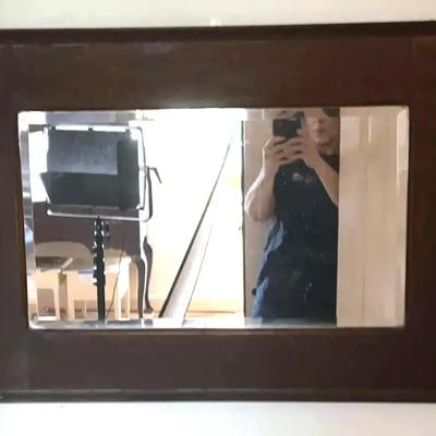 Rustic Wood Framed Mirror