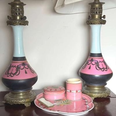 Pink Vintage Lamps