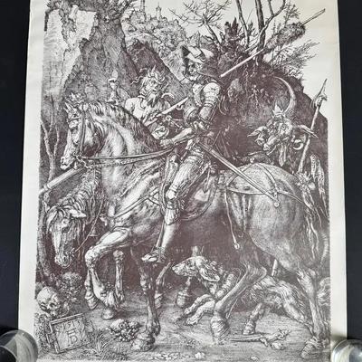 “The Knight, Death And The Devil” By Albrecht Dürer Poster