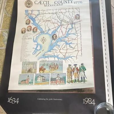 Maryland Maps And Poster 