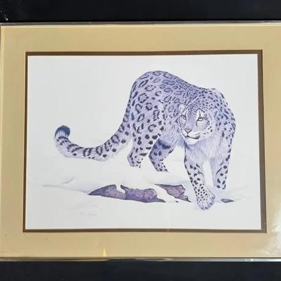 Dave Chapple Snow Leopard Print 