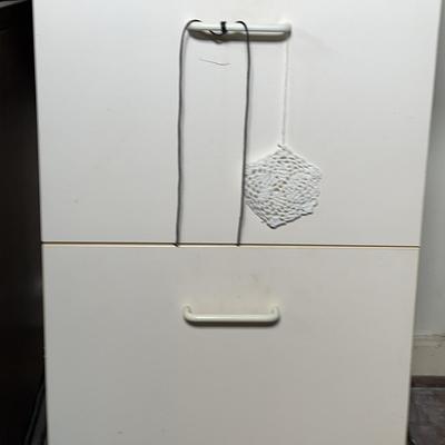 Cream Colored File Cabinet