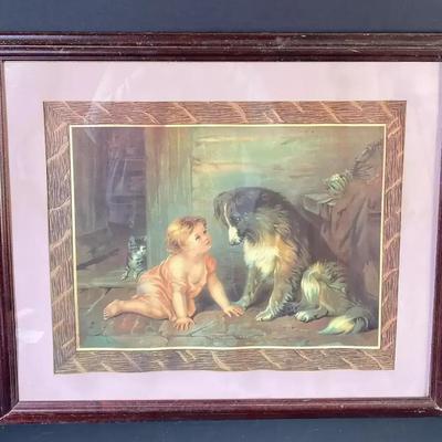 Vintage Frame Print “Can’t You Talk”