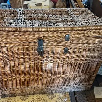 Large Wicker Trunk