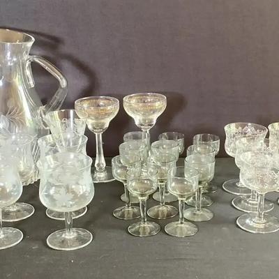 Vintage Cocktail Glassware 