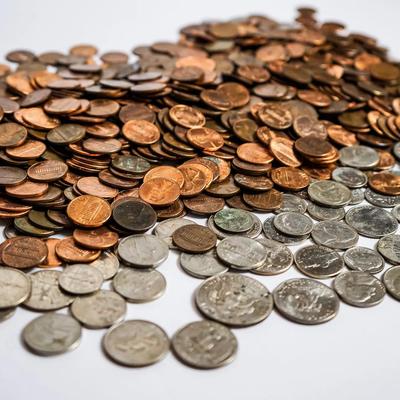 US Coin Collection: Lincoln Pennies (4.74lb) + Kennedy Halves, Dollar, Dimes, Nickels & Quarters