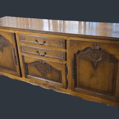 Vintage French Provincial Style Buffet- 78x21x40”