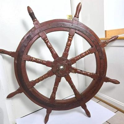 Old Ship’s Wheel - 38” Diameter