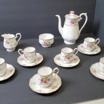 Royal Albert Fine Bone China Coffee Set for 6 – Made in England