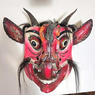 Balinese Demon Mask - 20X24” 