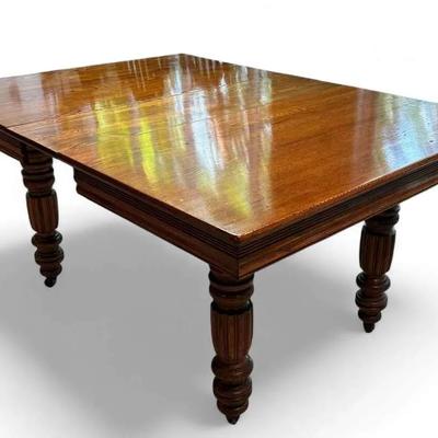 Antique Solid Oak Dining Table - 61x44x30”