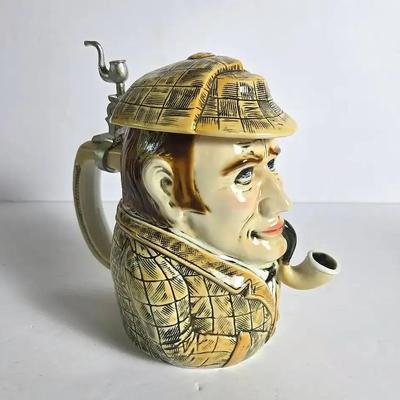 Albert Stahl Sherlock Holmes Beer Stein - 7”h