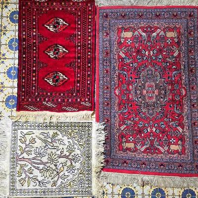 Pakistani Area Rug 2’3”x3’5” & Bokhara Mat 1’6”x2’5”