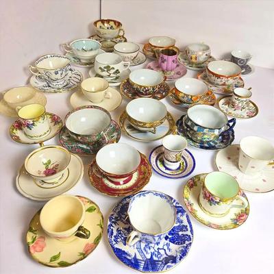 Vintage Tea and Coffee Cup & Saucer Sets – Europe and Asia, 25 Sets