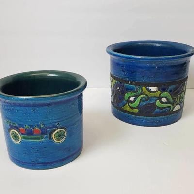 Bitossi Ceramic Crocks - 6" & 4" H