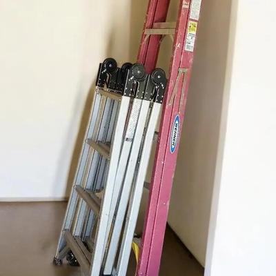 Westway 16’ Multi-Position Ladder Plus Werner 6’ Fiberglass Step Ladder