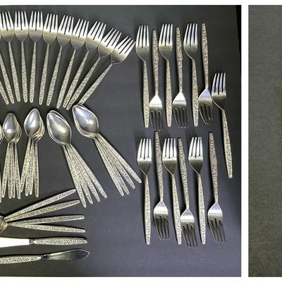 Sterling Silver International Valencia Flatware Set – 71 Pieces, Service for 12