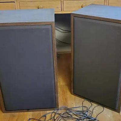 Vintage Sonic Floor Speakers - 17.25x13.25x28.5"