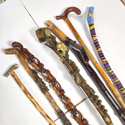 Walking Sticks & Canes: Carved African Canes, Wizard’s Staff And More