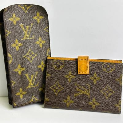 Authenticated Louis Vuitton Small Notebook/Agenda Cover & Eyeglass Case