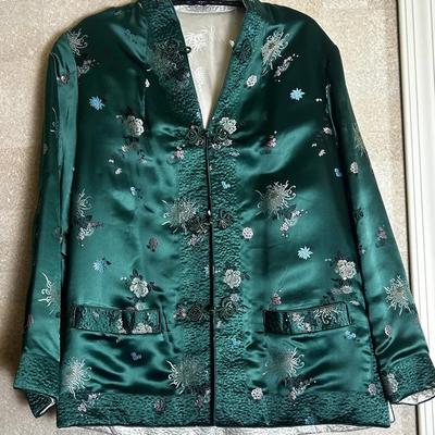 Vintage Ru Yi Reversible Embroidered Silk Jacket - Size XL