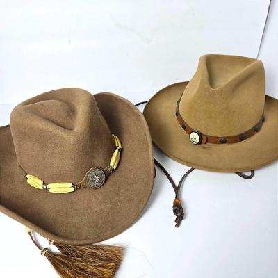 Renegade & Resistol Western Hats (2) - Size S & 7 3/8 