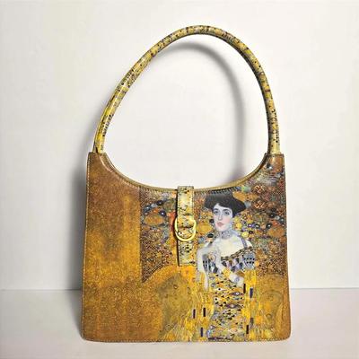ICON Los Angeles Gustav Klimt Leather Purse “Portrait Of Adele Bloch-Bauer”