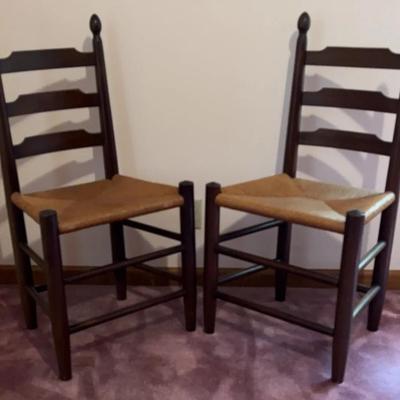 Clore Ladderback Dining Side Chairs (2) "Red Mahogany" #1