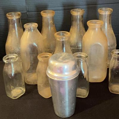 Glass Milk Bottles And More